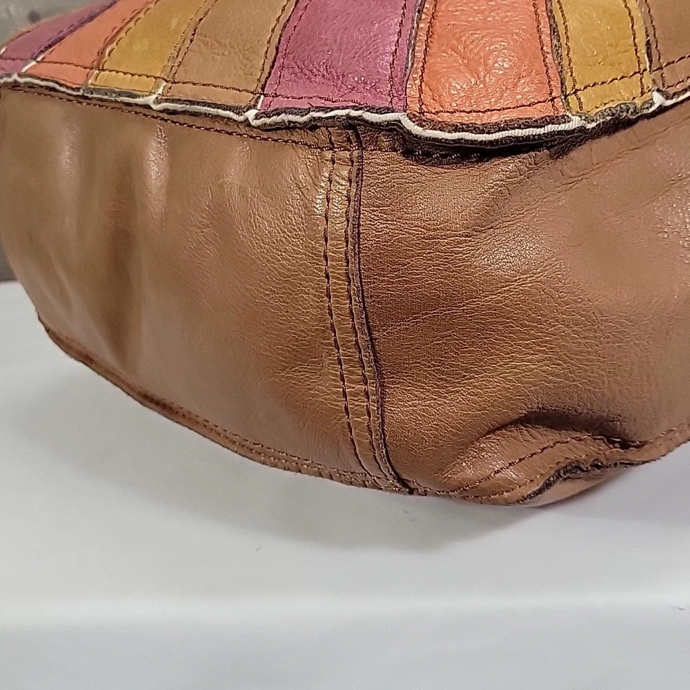 Nine West Vintage America Collection Boho Patchwork Leather Bag - Picture 7 of 14